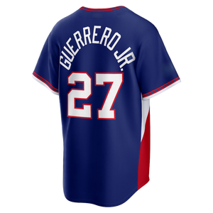 Camiseta de la Serie Mundial de Béisbol 2026, Edición Local, Bordada, de los Dominicanos, Todos los Jugadores: 22 <span class=keywords><strong>Soto</strong></span>, 27 Guerrero Jr., 23 Tatis Jr. Ropa Personalizada - Product Image 3