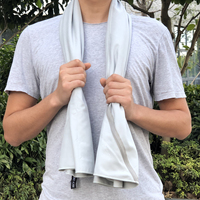 En stock, serviettes de sport de haute qualité, 2 pièces, 30*70cm+70*140cm, en microfibre, avec poche pour téléphone, sac en filet