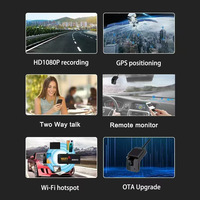 4G WiFi voiture DVR GPS 1080P 360 4 lentilles ADAS DMS gestion de flotte aide à la conduite à distance moniteur en direct Dashcam surveillance de stationnement