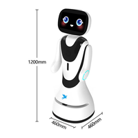 Robot d'accueil multifonctionnel IA avec fonction de recharge automatique et navigation laser pour services de réception et d'accompagnement
