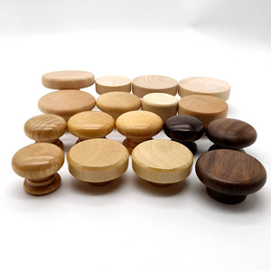 Nhà Máy Tùy Chỉnh Tự Nhiên Đồ Nội Thất Bằng Gỗ Tủ Ngăn Kéo Tủ Tủ Quần Áo Tay Nắm Cửa Kéo Xử Lý Phần Cứng, Vòng Gỗ Ngăn Kéo Núm - Product Image 2