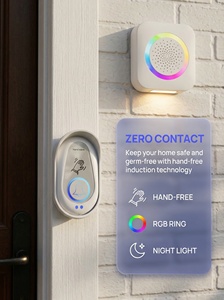 Sonnette sans fil avec veilleuse et capteur à <span class=keywords><strong>d</strong></span>étection de mouvement pour la sécurité domestique - Product Image 6