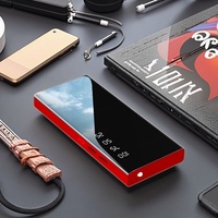 Batterie externe 20000 mAh à affichage numérique miroir en verre avec chargeur rapide et lampe torche LED – Offre spéciale usine