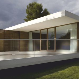 Hiện đại không khung u-kênh cơ sở kính cường lực lan can cho biệt thự bên ngoài dự án chức năng an toàn - Product Image 3