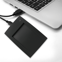 Pembaca kartu pintar Windows USB 125kHz, harga murah pembaca kartu Desktop RFID tanpa sentuh NFC RFID