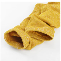 Chaussettes Cheville Lurex Argenté Unies Tricotées Brillantes Colorées Métallisées Rose Violet Grande Taille pour Femme Hiver