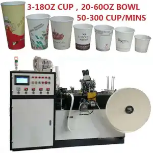 2023 Cốc giấy máy làm tất cả các kích thước hoàn toàn giá thấp giá rẻ hoàn toàn tự động Cốc giấy máy làm - Product Image 1