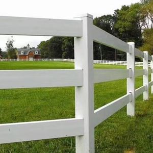 Valla de caballo de PVC de Tres rieles Profesional, Diseño de perímetro seguro para centros ecuestres, instalaciones de entrenamiento, cría de ovejas - Product Image 5