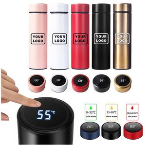 Bouteilles d'eau personnalisées OEM/ODM avec logo, flasques isothermes en acier inoxydable, vente en gros, cadeaux promotionnels, gobelets - Product Image 1
