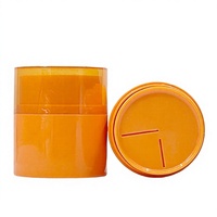 Conteneur en plastique vide personnalisé unique de 50 g, pot de crème démaquillante de luxe rotatif en PP avec couvercles