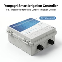 Pengontrol Irigasi WiFi 4G Mini YONGAGRI 4/8/16/32 Zona, Pengaturan Waktu Jarak Jauh untuk Irigasi & Pemupukan Tetes