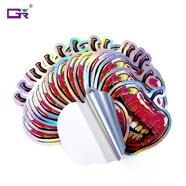 Premium Custom Holographic Glitter Vinyl Stickers Die Cut Waterproof UV Resistant High Quality for Promotion Personalized Decals