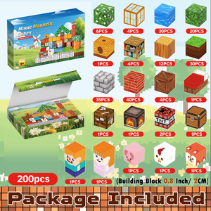 <span class=keywords><strong>Cubes</strong></span> de construction magnétiques en plastique 200PCS Constructions Jouets pour enfants> 14Y STEM Montessori Jouet empilable - Product Image 3