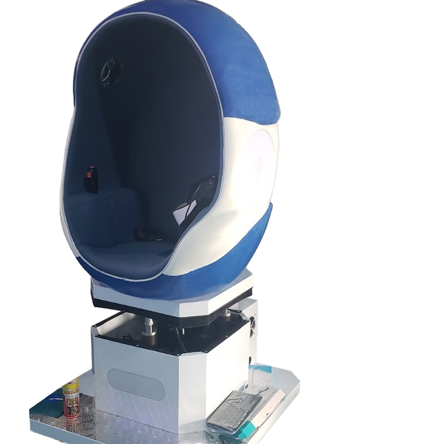 Large Single-Person Eggshell VR Chair for Interactive Somatosensory Virtual Reality Experience Anti-Drug Traffic Equipment