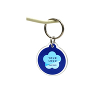 Porte-clés en époxy personnalisé, mini-étiquette RFID, carte de visite, paiement NFC 213/215, code QR programmable, URL