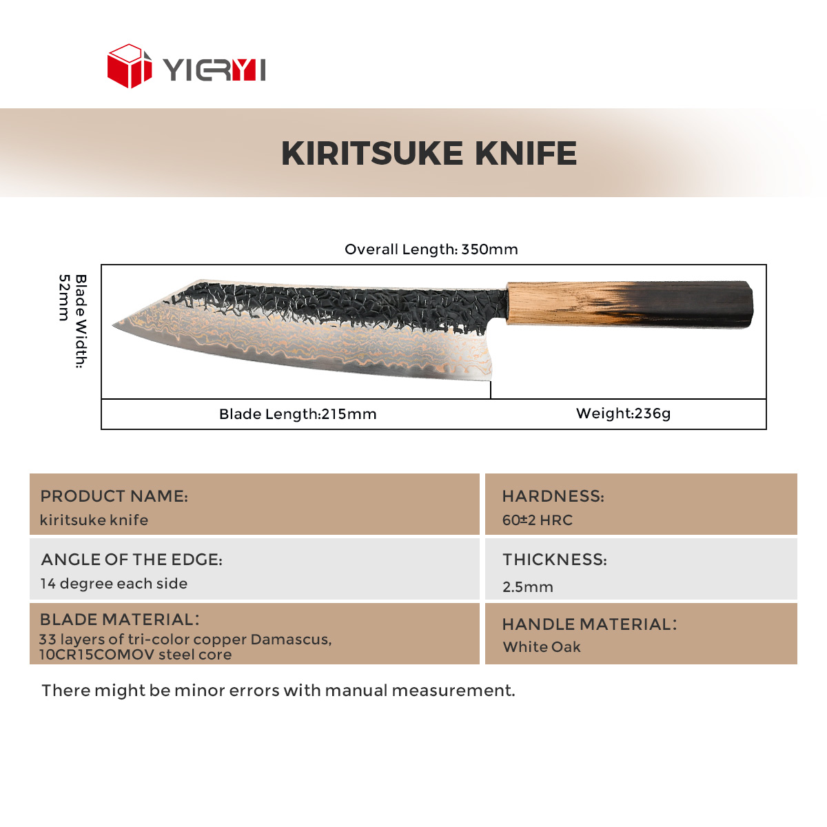 Couteau kiritsuke de 8,5 pouces
