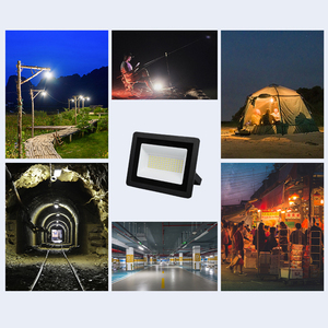 YIHAN Solar LED Flood <b>Light</b> 100W IP65 Daylight 5000K COB Aluminum Body Surface Mounted Outdoor Garden Lighting <b>Remote</b> <b>Control</b> - Product Image 1