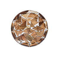 Plateau de service et plat à nourriture en bois biodégradable fait main, style nordique, plateau à café décoratif en époxy pour gâteau, dessert, pain