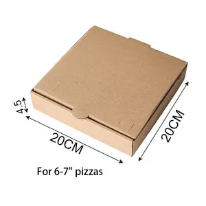 Boxes For Inch 5" 6" 7" In Single Slice Craft Take Away Vietnam Cardboard A Paper Package Bib Moderne Print Half Clear Pizza Box