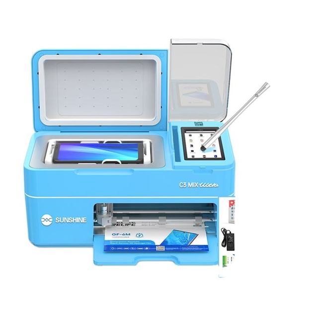 Auto-positioning SUNSHINE C3 Mix Ultra Hydrogel Film Cutting Laminating Machine for Phone Screen Protector in Stock