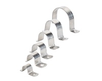 Colliers en U en acier inoxydable SS304, plage de serrage 5 mm-200 mm, pour sangle de conduit, tube en PVC, tuyau en acier, mesures en système métrique