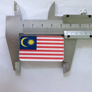 カスタムアメリカ国旗アクリルラペルピンバッジかわいいクリアアクリルブローチピン安全ピン付き - Product Image 2