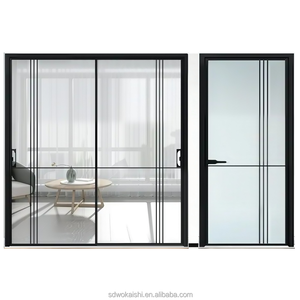 Portes à battants en <span class=keywords><strong>PVC</strong></span> de haute qualité, insonorisées, résistantes aux intempéries, pour entrée de maison - Product Image 2