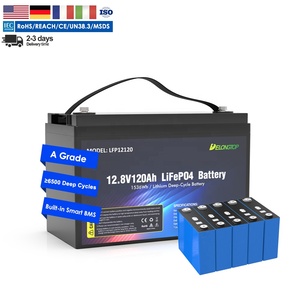 Batterie au lithium Delongtop 12V 120Ah pour stockage d'énergie solaire, pack de batteries au lithium 12,8V LFP12120, batterie au lithium 12V - Product Image 5