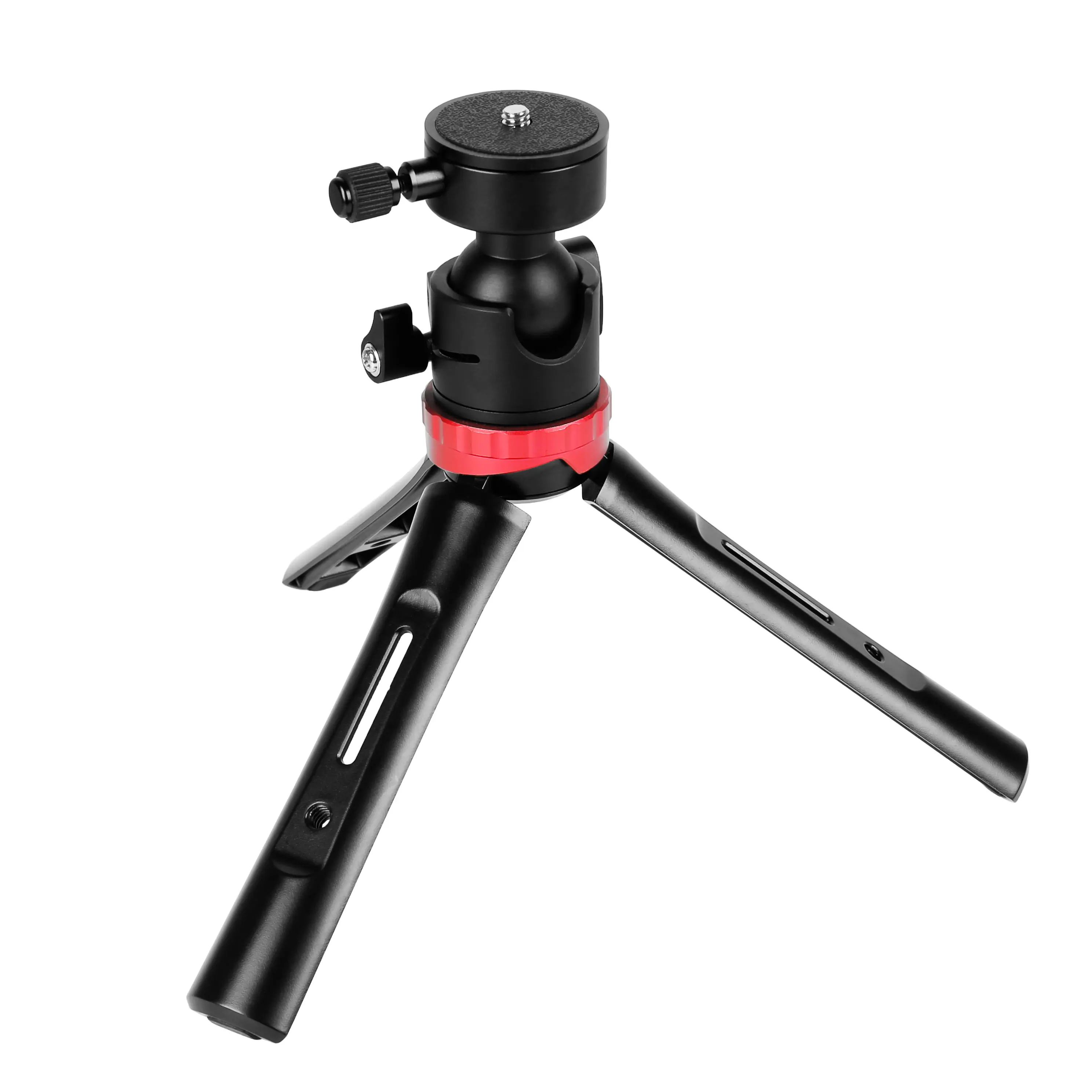 Kingjoy Mini Lightweight Tripod with Ball head Tabletop Stand for Mini Projector Compact Cameras DSLRs