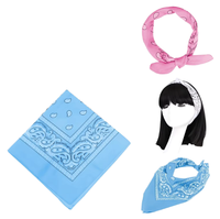 Accessoires : Bandanas Paisley 100% Coton 55*55cm Respirants, Foulard Décontracté, Bandana de Cou, Cache-Visage