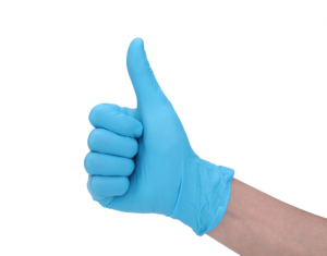 Thân Thiện Với Môi Màu Xanh Dùng Một Lần Nước Bằng Chứng Nitrile Găng Tay Vinyl Găng Tay PVC Găng Tay Cao Su Miễn Phí Làm Việc Găng Tay - Product Image 6