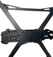 Kit de cadre en fibre de carbone MAK4 V2 10 pouces, accessoires de drone, drone de course FPV freestyle DIY