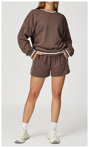 Hoge Kwaliteit Sport Outfit Scrunch Leggings En Bh Lange Mouw Actieve Yoga Wear Workout Sportkleding Gym Fitness Sets Voor Vrouwen - Product Image 4