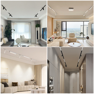 ร้านจำหน่ายไฟติดรางแบบใหม่ 48V ไฟติดรางแบบแม่เหล็กเคลื่อนย้ายได้ ไฟ LED เชิงพาณิชย์ ระบบไฟสปอตไลท์และไฟฟลัดไลท์ - Product Image 3