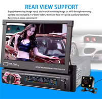 Autoradio numérique haut de gamme pour voiture, écran tactile rétractable de 7 pouces, autoradio stéréo MP5, lecteur multimédia vidéo pour voiture, lecteur DVD
