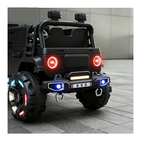 سيارة أطفال كهربائية TOYSRUNNER MS-801 مع إضاءة LED مزدوجة 390 وشريط جانبي وبطارية 12 فولت 7 أمبير للتعلم المبكر مع نظام صوتي مستقل وهيكل بلاستيكي