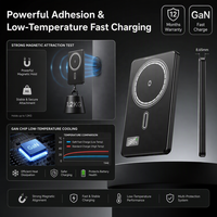 Batería Externa Portátil Inalámbrica Ultra Delgada de 5000mAh/10000mAh con Carga Rápida de 22.5W, Power Bank Magnético de Fábrica
