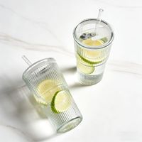 Gobelets en verre sodocalcique, grande capacité, design moderne et minimaliste, couleur unie, pour boissons