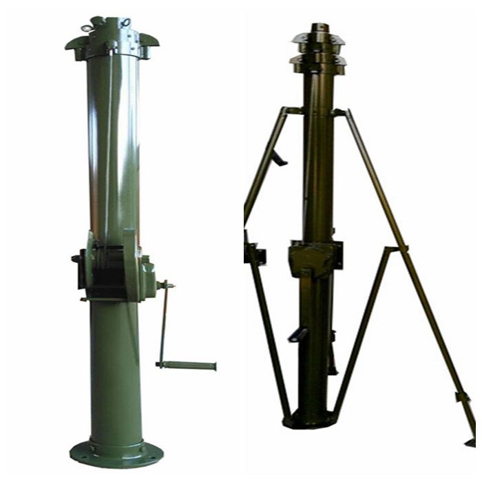 Легкая портативная телескопическая мачта с креплением на автомобиле, ручная лебедка 4 м, телескопическая мачта