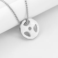 Collar de moda con diseño de mancuerna para hombre, popular colgante de acero inoxidable estilo europeo y americano para fitness y ejercicio