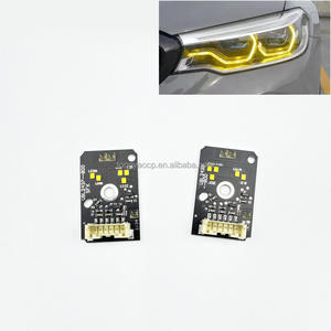 Nuevas Luces <span class=keywords><strong>LED</strong></span> DRL Amarillo Limón Golden Eye para Serie 5 G30 G38 2018-2021, <span class=keywords><strong>Faros</strong></span> Delanteros <span class=keywords><strong>LED</strong></span> <span class=keywords><strong>de</strong></span> Alta Gama, Ojos <span class=keywords><strong>de</strong></span> Ángel, Accesorios para Automóviles - Product Image 1