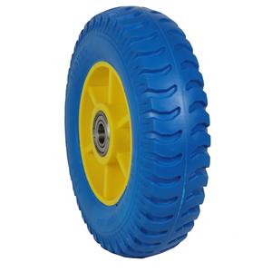 Hanak 8 pouces Roue en PU à profil croisé diamanté, à crampons, à motif drapeau et à motif dentelé, pour accessoires de plage, brouettes et pièces d'équipement de manutention - Product Image 4