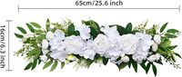 Arche de mariage Fleurs artificielles Fleurs bohèmes avec des feuilles vertes Décoration de fleurs Arrangements pour fond de scène Mur Réception à domicile Fête