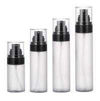 PCR Fine Mist PET Épais-paroi Givré 50ml 80ml 100ml 120ml En Plastique Cosmétique Toner Emballage Plat Épaule Pulvérisation Conteneur Bouteille