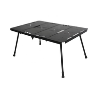 Table pliante moderne d'extérieur en alliage d'aluminium ultra-légère, imperméable, durable, pour le camping, la salle à manger, la cour, personnalisable
