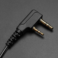 Promotion Écouteurs Micro Casque Tube Acoustique Universel 2 Broches pour Talkie-Walkies Radio, Surveillance, Garde de Sécurité, Compatible Kenwood Baofeng