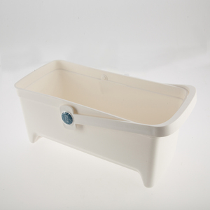 大容量塑料拖把桶，带耐用手柄，适用于家庭地板清洁，可使用湿拖和干拖 - Product Image 2