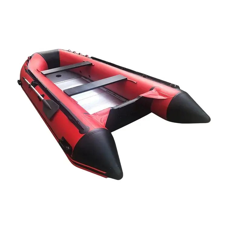 Factory aluminium floor Assault sports boat 3.8 m 1.2mm pvc sea dragon rescue boat inflatable boat with engine