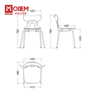 Chaise de classe moderne MINYI ALBA, mobilier scolaire durable, vente chaude, fabricant OEM pour les discussions scolaires