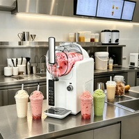 Machine à slush Baiwin 2,4 L, machine à smoothies aux fruits, machine à boissons froides congelées à un réservoir, machine à slush pour boutique de bubble tea, OEM